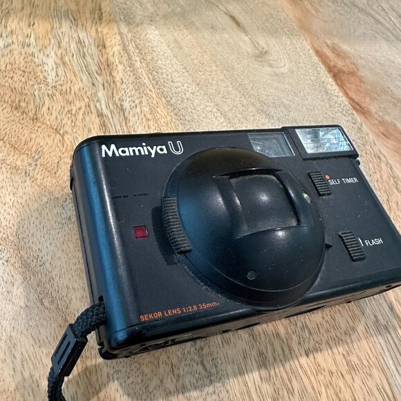 Mamiya U 35mm Point & Shoot Film Camera f/2.8 Lens Black Untested - Picture 4 of 14